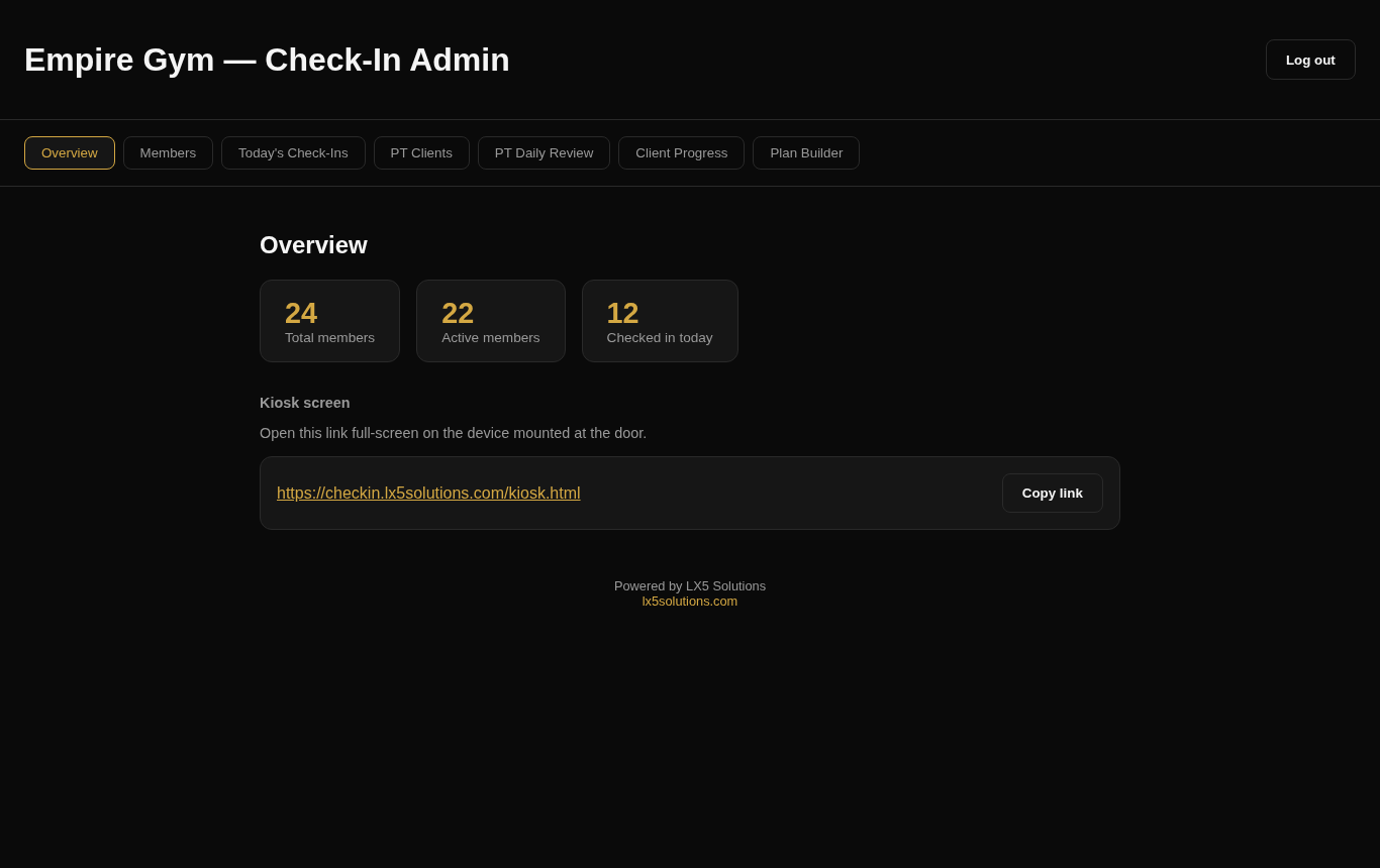 Gym management dashboard